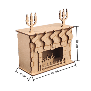 Lareira De Natal Laser - medidas